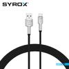 Syrox C133AT USB to Type-C 3.0 Amper Hızlı Şarj Kablosu Yüksek Kaliteli Örgü Kablo 119cm Kablo Uzunluğu