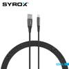 Syrox C134AL USB to Lightning Şarj ve Data Kablosu 2.4A Hızlı Şarj (Led Işık)