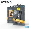 Syrox C144 USB-A to 2+ Type-C, 1+ Lightning Çoklu Şarj Kablosu - Yüksek Kalite Örgü 22cm Kablo Uzunluğu
