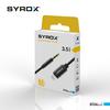 Syrox DT24L-J Lightning To 3.5mm Jack Çevirici, Dönüştürücü Aparatı Siyah ve Beyaz Renk Seçeneği)
