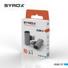 Syrox DT30T-TT Type-C to Type-C + 3.5mm Jack Çevirici, Dönüştürücü 3.0 Amper (Siyah ve Gri Renk Seçeneği)