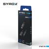 Syrox DT40T-TA Type-C To Type-C + 3.5mm Jack Çevirici, Dönüştürücü 3.0 Amper (Siyah ve Beyaz Renk Seçeneği)