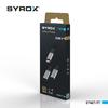 Syrox DT40T-TT Type-C To Type-C + 3.5mm Jack  Çevirici, Dönüştürücü 3.0 Amper (Siyah ve Beyaz Renk Seçeneği)