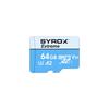 Syrox Hafıza Kartı 64 GB Micro SDHC + Adaptörlü - SYX MC64