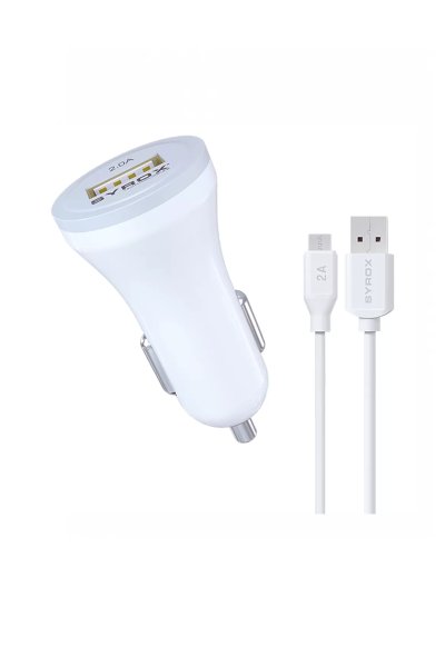 Syrox Araç Şarj Cihazı Başlığı + Micro USB Kablo 2A - SYX-C44