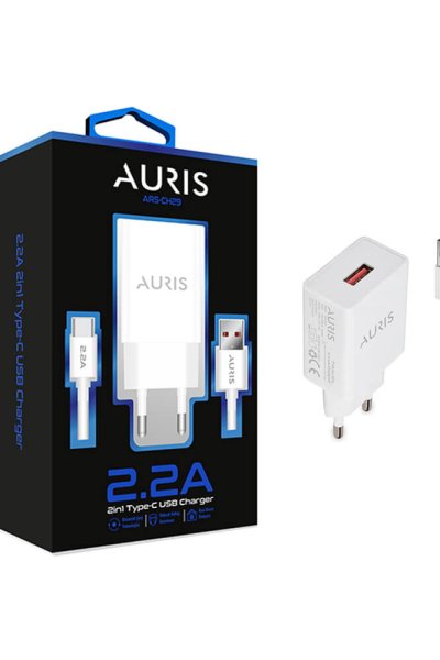 Auris CH29 Tpye-C Şarj Seti 2.2Amper