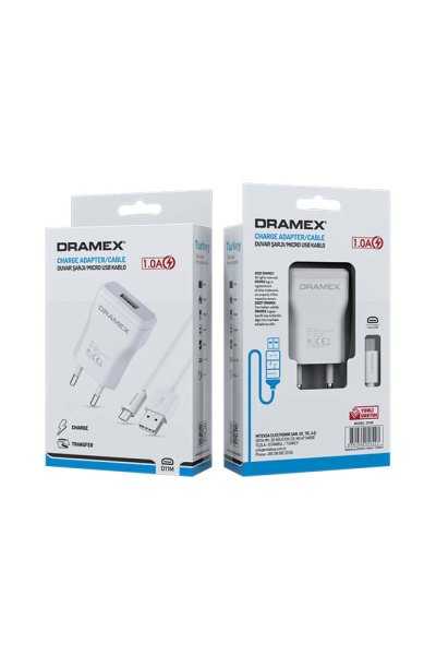 Dramex D11M 1.0A Usb Giriş Başlık Micro Kablo Şarj Aleti