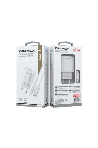 Dramex D16L 1.6A Usb Giriş Başlık Lightning Kablo Set