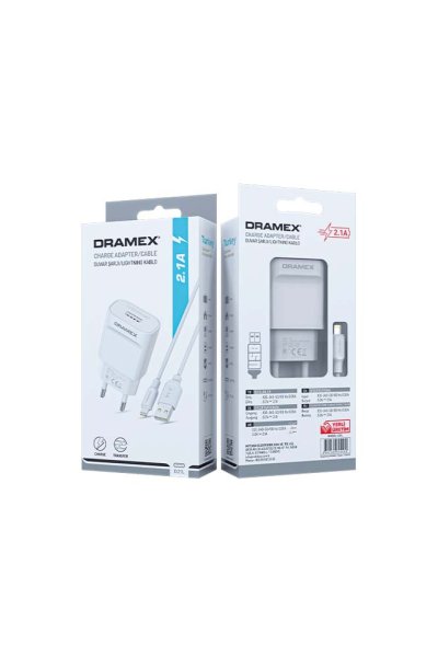 Dramex D21L 2.1A Usb Giriş Başlık Lightning Kablo Set