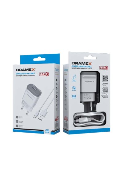 Dramex D21M 2.0A Usb Giriş Başlık Micro Kablo Set