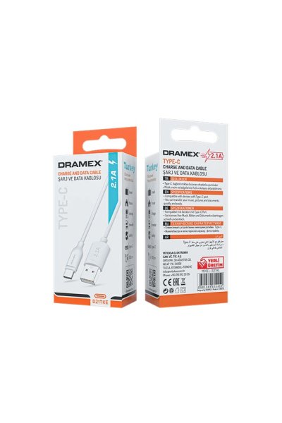 Dramex D21TKE 2.1A Type-c Eko Kablo