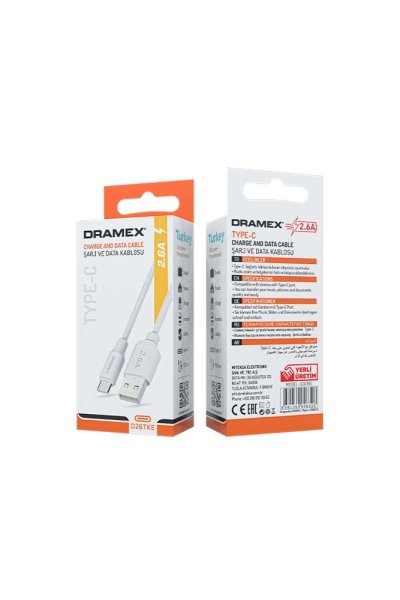 Dramex D26TKE 3.0A Type-c Quick Eko Kablo