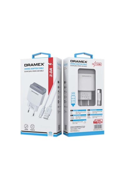 Dramex D30M 3.0A Usb Giriş Başlık Micro Kablo Quick Set