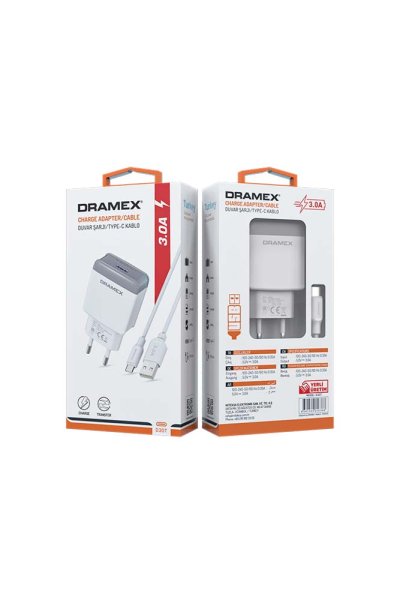 Dramex D30T 3.0A Usb Giriş Başlık Type-c Kablo Quick Set