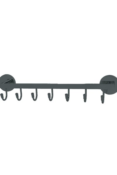 Mabello Beren Siyah 7'li Askılık Paslanmaz Çelik