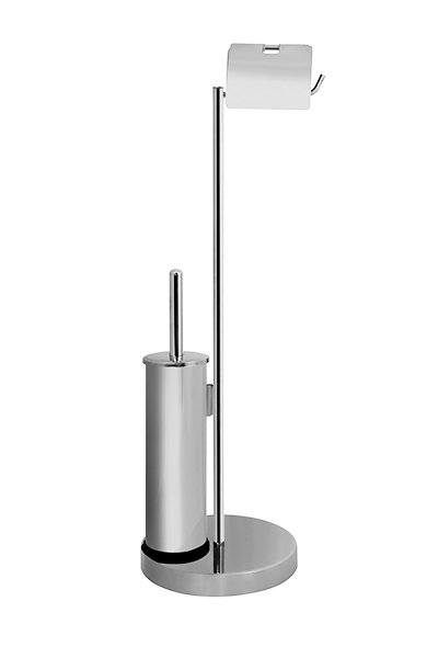 Mabello Krom Oval Ayaklı Tuvalet Kağıtlığı + Klozet Fırçası