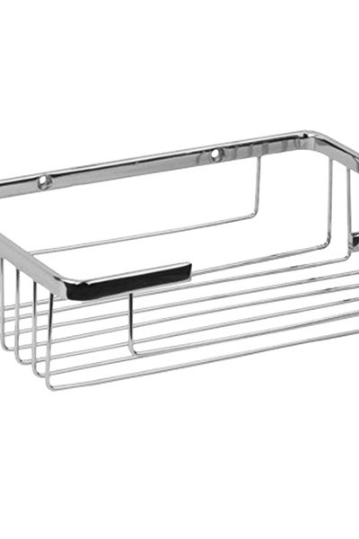 Mabello Pirinç Kare Süngerlik Rafı 22x15cm Paslanmaz Çelik