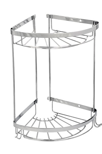 Mabello Eko 2'li Banyo Köşe, Duş Rafı 18x18cm Paslanmaz Çelik