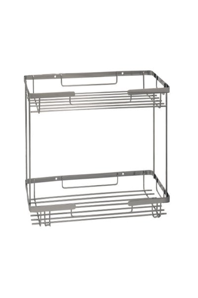 Mabello 2'li Şampuanlık Rafı 40x11cm Paslanmaz Çelik