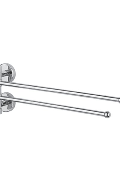 Mabello Otel Tipi 2'li Döner Havluluk Paslanmaz Çelik