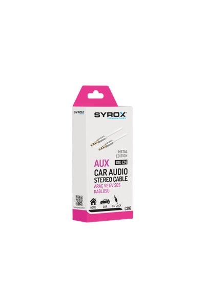 Syrox Aux Ses Kablosu 100cm - SYX C86