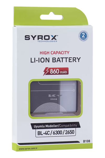 Nokia 6260 Uyumlu Batarya Pil - Syrox