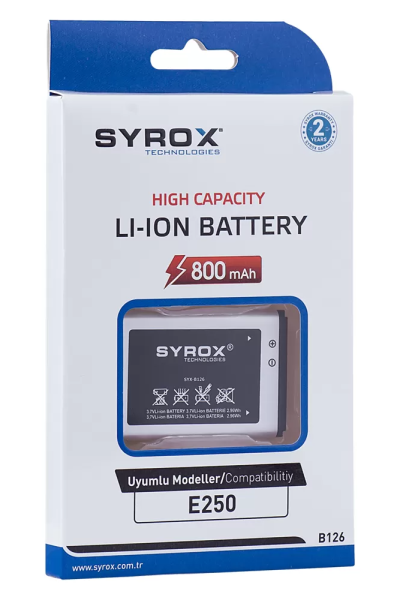 Samsung E250 Uyumlu Batarya Pil - Syrox